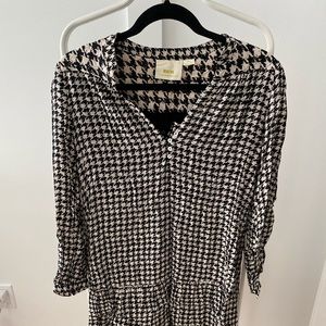 Anthropologie peplum mini dress